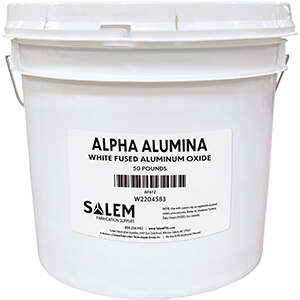 Salem White 120 Grit Alpha Alumina (50 lb Pail)