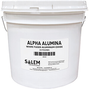 Salem White 220 Grit Alpha Alumina (50 lb Pail)