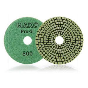 4" Mako Pro-3 Wet 800G Polishing Pad
