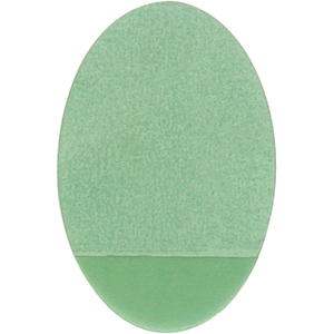 20 x 30mm Oval Center Protectors Green, (2000/rl)