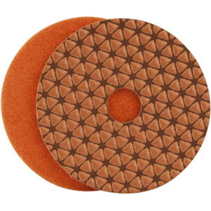 4" Dryflex 2 400 Grit Dry Polishing Pad (Orange)