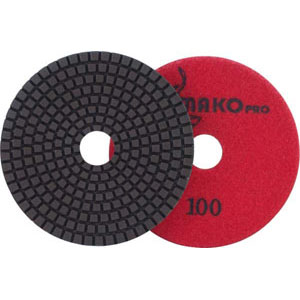 Mako Pro Wet Polishing Pad, 4 inch,100 Grit