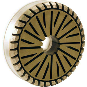 150mm 10x10 Mako Combo Resin- Metal Snail Lock Polish Wheel