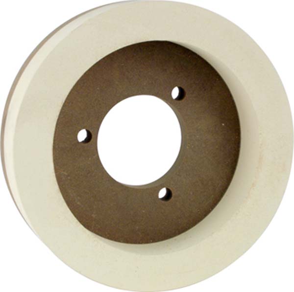 150 x 40 x 50ah Marrose Cerium Polishing Cup Wheel with 3 Bolt Holes for Bottero 