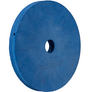 150 x 15 x 22ah CNC Polishing Wheel, Trap Profile, 8mm Glass Blue-X  