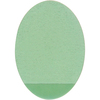 25 x 35mm Center Protectors, Green, Oval