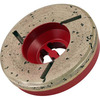 4" Pos1 Red Coarse Pro Edge Snail Lock Diamond Wheel